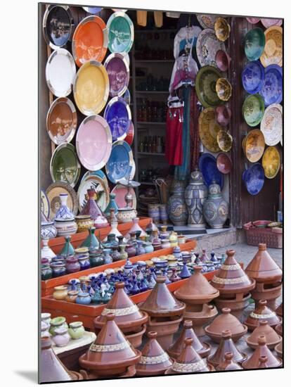 Pottery Shop, Marrakech, Morocco-William Sutton-Mounted Photographic Print