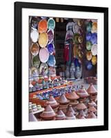 Pottery Shop, Marrakech, Morocco-William Sutton-Framed Photographic Print