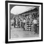 Pottery Shop on a Street in Mandalay, Burma, 1908-null-Framed Photographic Print