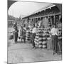 Pottery Shop on a Street in Mandalay, Burma, 1908-null-Mounted Photographic Print