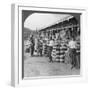 Pottery Shop on a Street in Mandalay, Burma, 1908-null-Framed Photographic Print