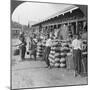 Pottery Shop on a Street in Mandalay, Burma, 1908-null-Mounted Photographic Print