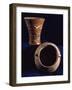 Pottery Showing Decorations of Feline Figures-null-Framed Giclee Print