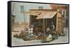 Pottery Stand in Chihuahua, Mexico-null-Framed Stretched Canvas