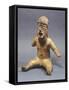 Pottery Statue Depicting a Child Sitting-null-Framed Stretched Canvas