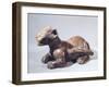 Pottery Statue Depicting a Feline, Artifact Originating from the State of Colima-null-Framed Giclee Print