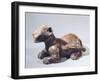 Pottery Statue Depicting a Feline, Artifact Originating from the State of Colima-null-Framed Giclee Print