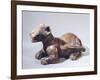 Pottery Statue Depicting a Feline, Artifact Originating from the State of Colima-null-Framed Giclee Print