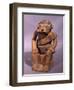 Pottery Statue Depicting a Figure Chewing Coca, Artifact Originating from Colombia-null-Framed Giclee Print