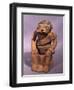 Pottery Statue Depicting a Figure Chewing Coca, Artifact Originating from Colombia-null-Framed Giclee Print