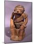 Pottery Statue Depicting a Figure Chewing Coca, Artifact Originating from Colombia-null-Mounted Giclee Print