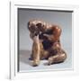 Pottery Statue Depicting a Man Sleeping, Artifact Originating from the State of Colima-null-Framed Giclee Print