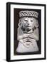 Pottery Statue Depicting a Sitting Goddess, Artifact Originating from Mexico-null-Framed Giclee Print