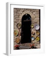 Pottery Store, Gubbio, Umbria, Italy-Inger Hogstrom-Framed Photographic Print