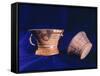 Pottery with Geometric Decorations Originating from Tiahuanaco-null-Framed Stretched Canvas