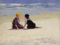 At the Seashore-Potthast-Framed Giclee Print