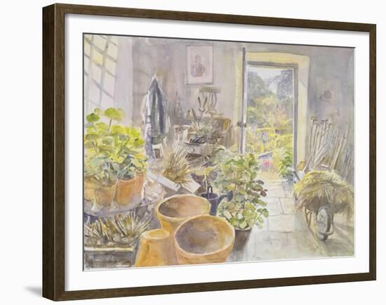 Potting Shed at La Forge De Buffon-Tim Scott Bolton-Framed Giclee Print