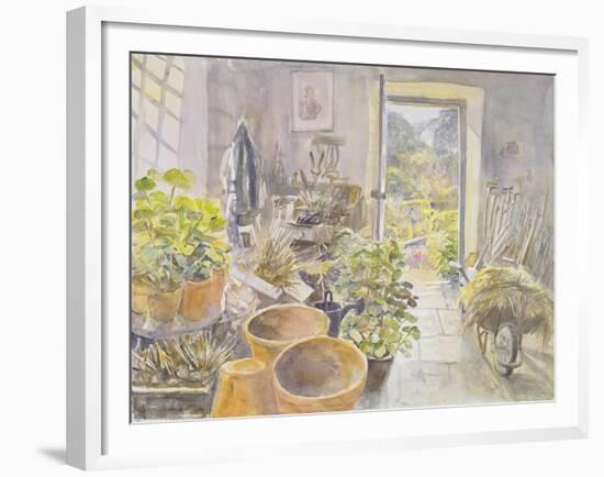 Potting Shed at La Forge De Buffon-Tim Scott Bolton-Framed Giclee Print