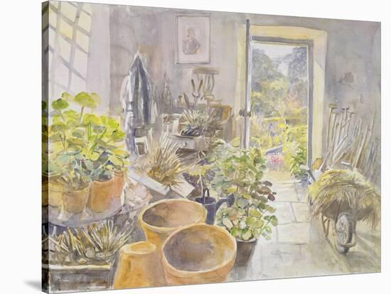 Potting Shed at La Forge De Buffon-Tim Scott Bolton-Stretched Canvas