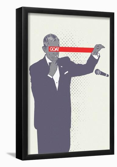 POTUS Obama Mic Drop-null-Framed Poster