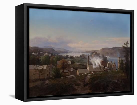 Poughkeepsie Iron Works (Bech’s Furnace), 1856-Johann Herman Carmiencke-Framed Stretched Canvas