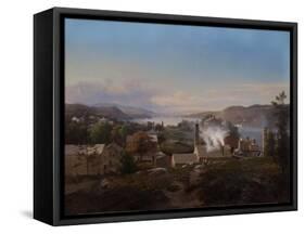 Poughkeepsie Iron Works (Bech’s Furnace), 1856-Johann Herman Carmiencke-Framed Stretched Canvas