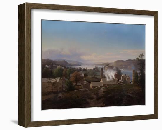 Poughkeepsie Iron Works (Bech’s Furnace), 1856-Johann Herman Carmiencke-Framed Giclee Print