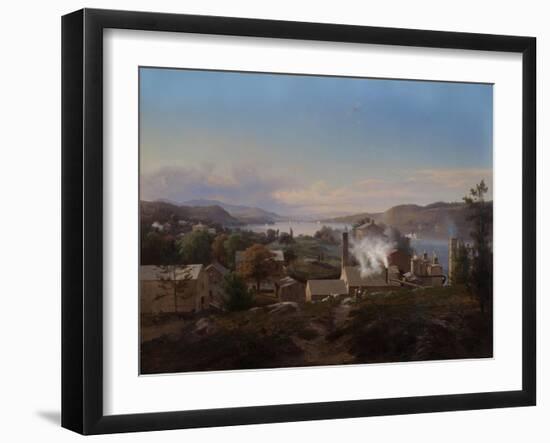 Poughkeepsie Iron Works (Bech’s Furnace), 1856-Johann Herman Carmiencke-Framed Giclee Print