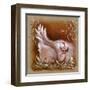 Poule Yeux Fermes-Stephanie Holbert-Framed Art Print