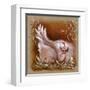 Poule Yeux Fermes-Stephanie Holbert-Framed Art Print