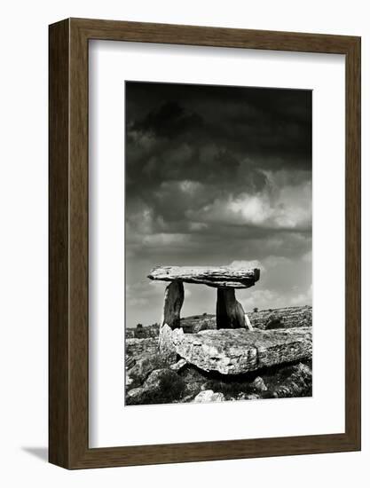 Poulnabrone Dolmen, Burren, County Clare, Neolithic Age, Hole of the Worries-Bluehouseproject-Framed Photographic Print