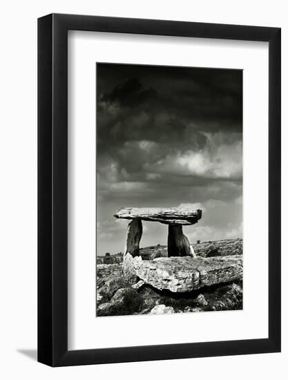 Poulnabrone Dolmen, Burren, County Clare, Neolithic Age, Hole of the Worries-Bluehouseproject-Framed Photographic Print