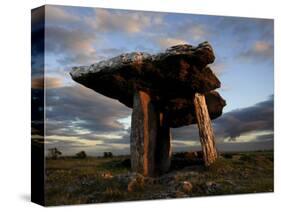 Poulnabrone Dolmen Megalithic Tomb, Burren, County Clare, Munster, Republic of Ireland (Eire)-Andrew Mcconnell-Stretched Canvas