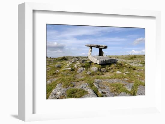 Poulnabrone Dolmen Portal Megalithic Tomb, the Burren, County Clare, Munster, Republic of Ireland-Gary Cook-Framed Photographic Print