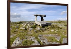 Poulnabrone Dolmen Portal Megalithic Tomb, the Burren, County Clare, Munster, Republic of Ireland-Gary Cook-Framed Photographic Print