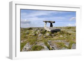 Poulnabrone Dolmen Portal Megalithic Tomb, the Burren, County Clare, Munster, Republic of Ireland-Gary Cook-Framed Photographic Print