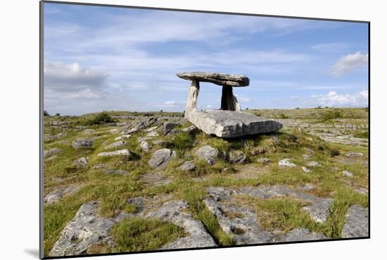 Poulnabrone Dolmen Portal Megalithic Tomb, the Burren, County Clare, Munster, Republic of Ireland-Gary Cook-Mounted Photographic Print