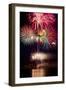 Poulsbo Fireworks II-Kathy Mahan-Framed Photographic Print