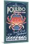 Poulsbo, Washington - Dungeness Crab-Lantern Press-Mounted Art Print
