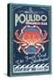 Poulsbo, Washington - Dungeness Crab-Lantern Press-Stretched Canvas