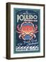 Poulsbo, Washington - Dungeness Crab-Lantern Press-Framed Art Print