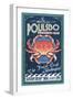 Poulsbo, Washington - Dungeness Crab-Lantern Press-Framed Art Print