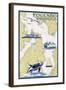 Poulsbo, Washington - Nautical Chart-Lantern Press-Framed Art Print