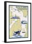 Poulsbo, Washington - Nautical Chart-Lantern Press-Framed Art Print