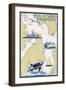 Poulsbo, Washington - Nautical Chart-Lantern Press-Framed Art Print