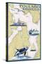 Poulsbo, Washington - Nautical Chart-Lantern Press-Stretched Canvas