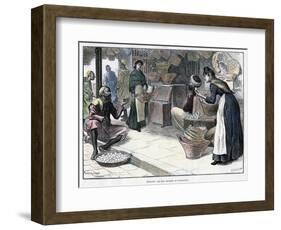 Poultry and Egg Market in Gibraltar, C1880-P Naumann-Framed Giclee Print