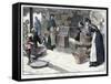 Poultry and Egg Market in Gibraltar, C1880-P Naumann-Framed Stretched Canvas