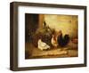 Poultry and Pigeons in an Interior, 1881-Walter Hunt-Framed Giclee Print