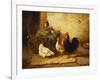 Poultry and Pigeons in an Interior, 1881-Walter Hunt-Framed Giclee Print